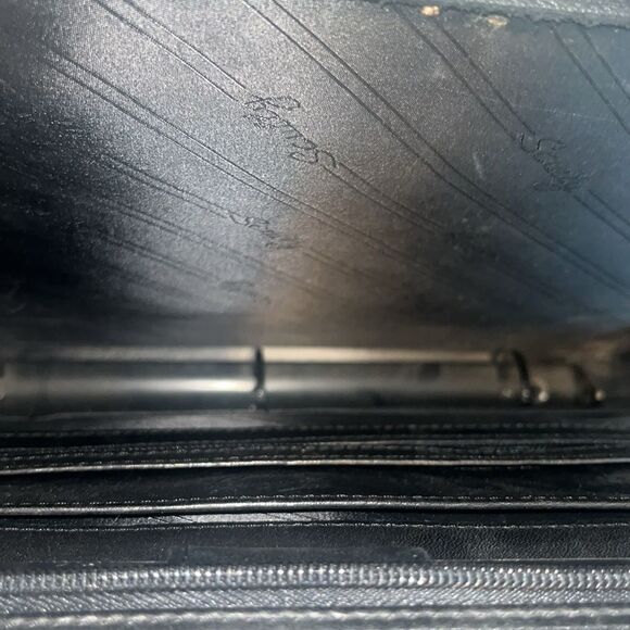 Vintage Scully black leather binder briefcase. - Picture 5 of 6